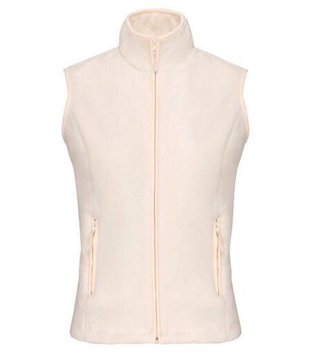 Gilet sans manches micro polaire femme - K906 - beige naturel