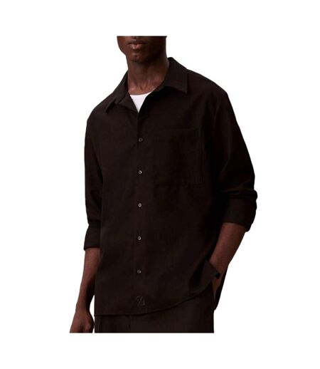 Chemise noire homme calvin klein jeans solids