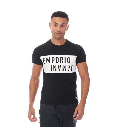 T-shirt homme noir / blanc Emporio Armani