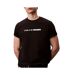 T-Shirt noir homme calvin klein jeans 20s  stack-1