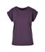 T-shirt Femme Violet Foncé Build Your Brand-1