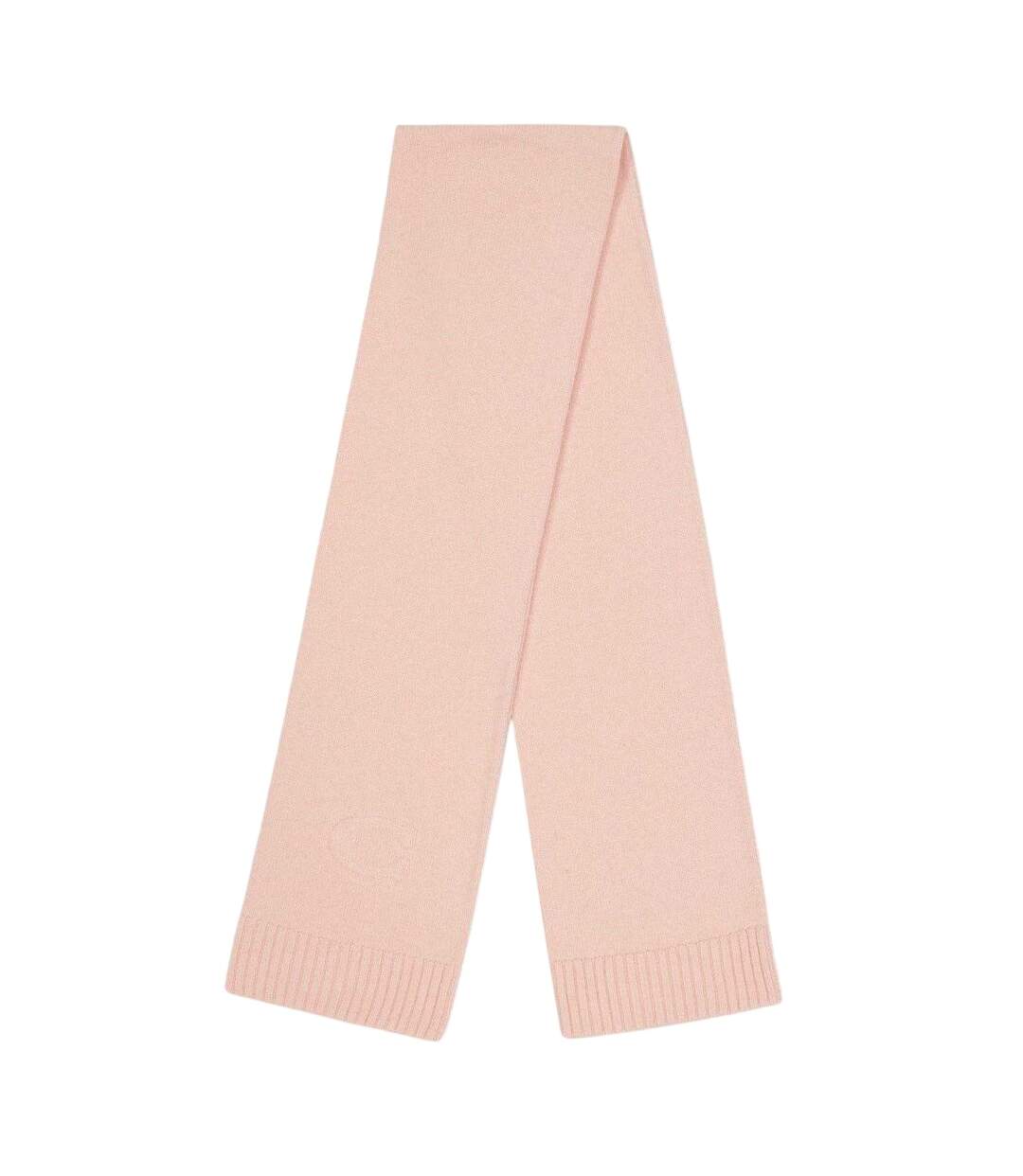 Embossed Knitted Winter Scarf One Size Peach Coach-1