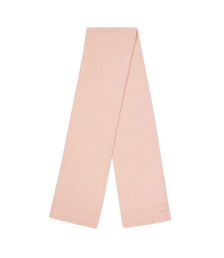 Embossed Knitted Winter Scarf One Size Peach Coach