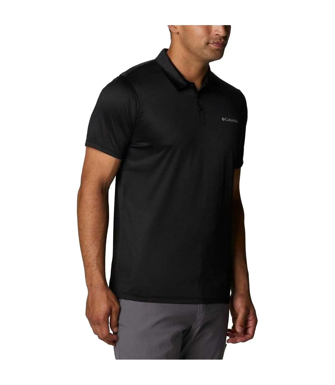 Polo Manches Courtes Homme Noir Columbia-3