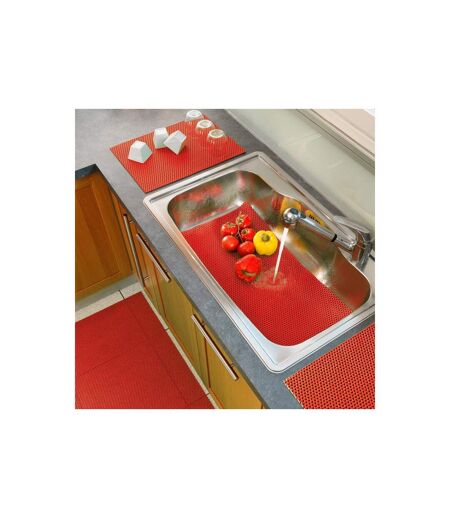 Tapis Multi-Usage en PVC Tubulo 32x43cm Rouge
