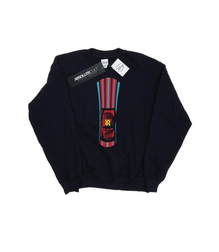 Disney Sweatshirt rayé Cars Lightning McQueen Femme/Ladies (Noir) - UTBI3266