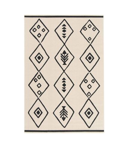 Tapis salon et chambre tissé motif abstrait FLARINE 3