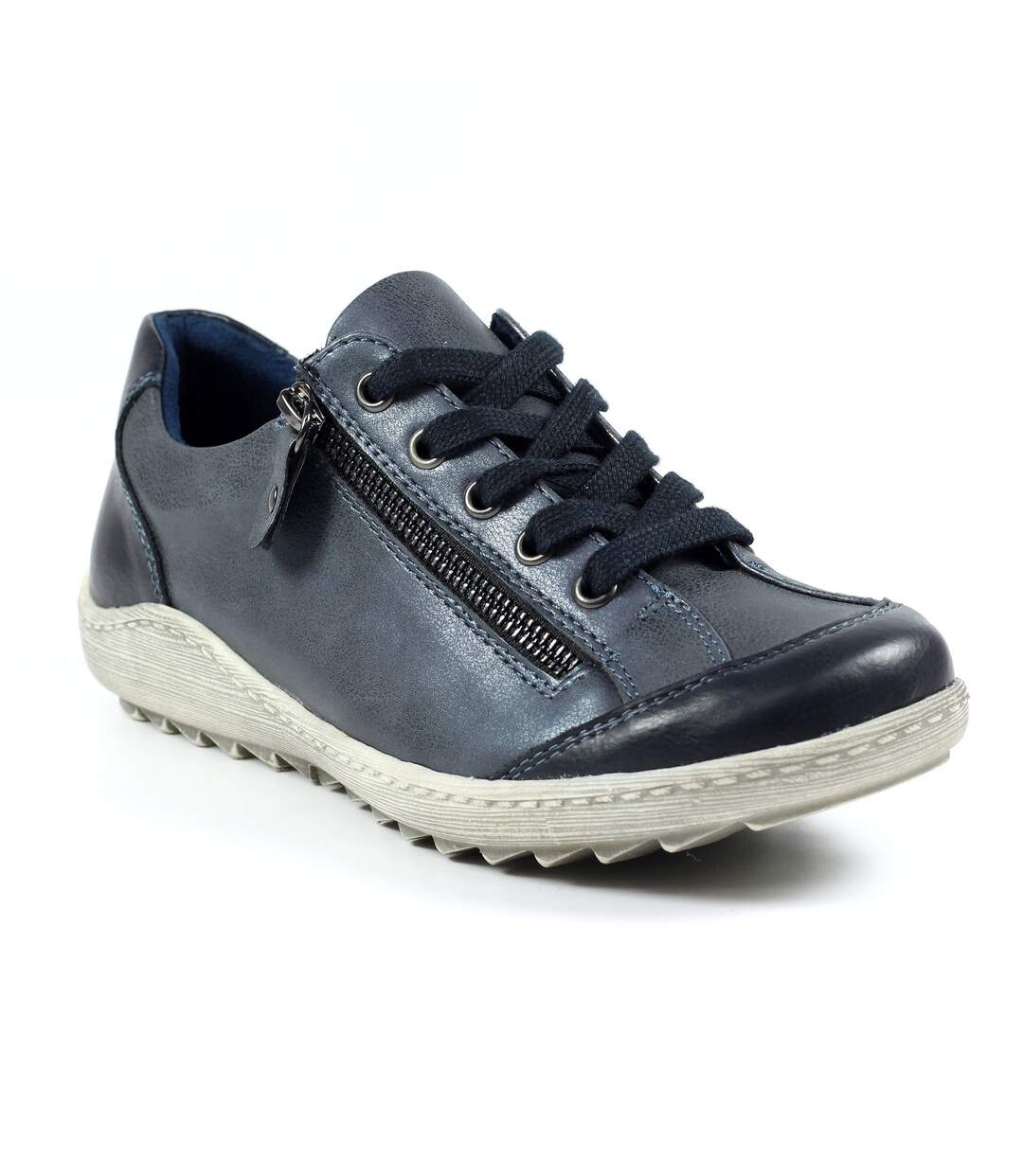 Baskets bianca femme bleu Lunar-1