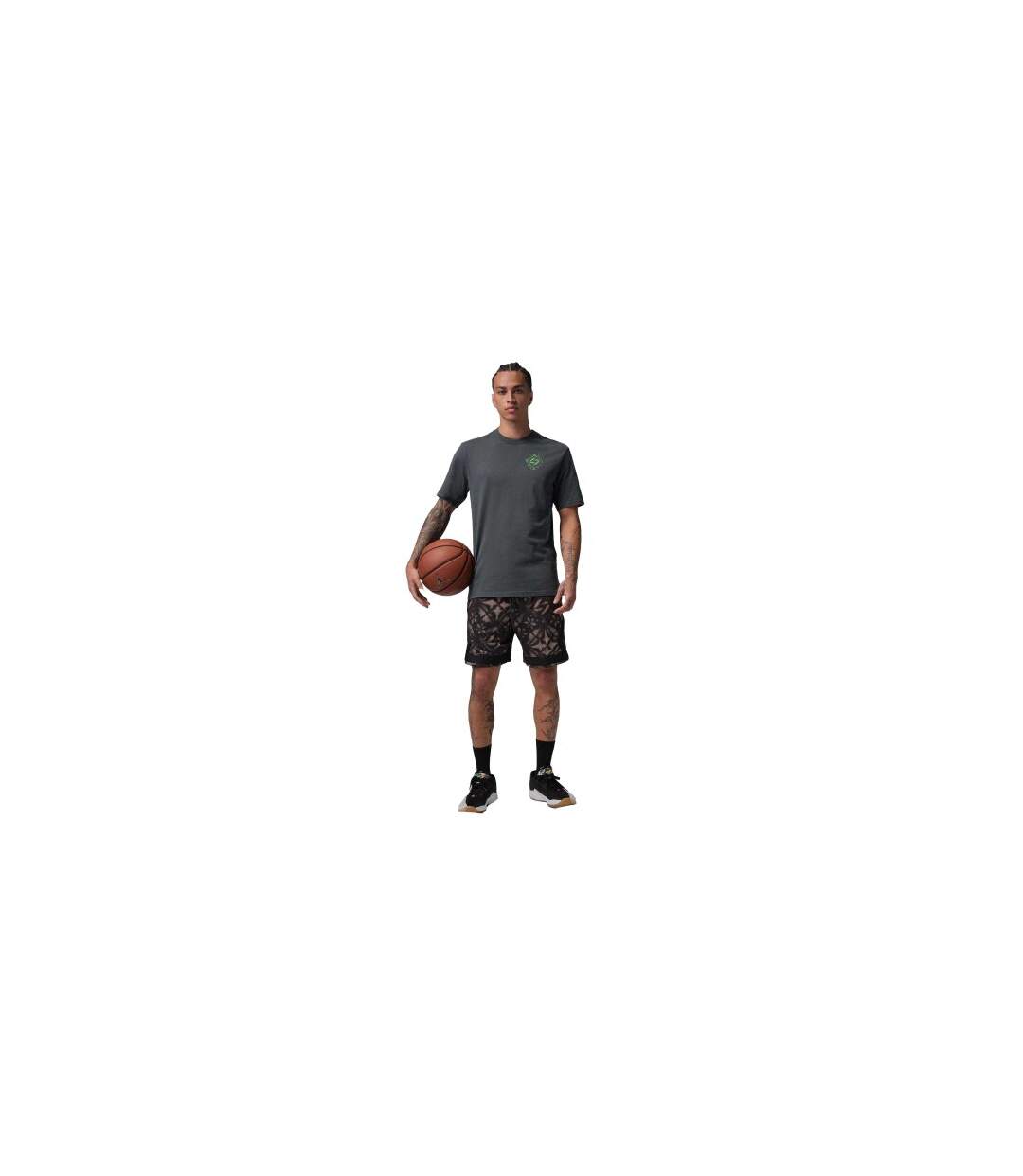 Mens Air Jordan Luka Gfx T-shirt Anthracite Lime Nike-1