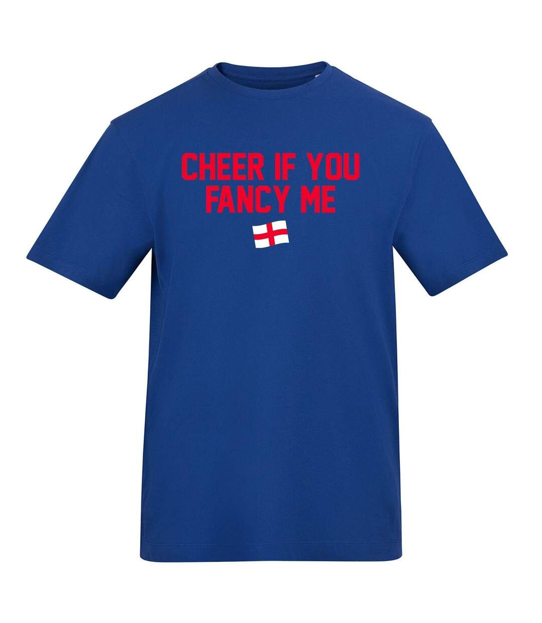 T-shirt Cheer If You Fancy Me Homme Bleu AWD-1
