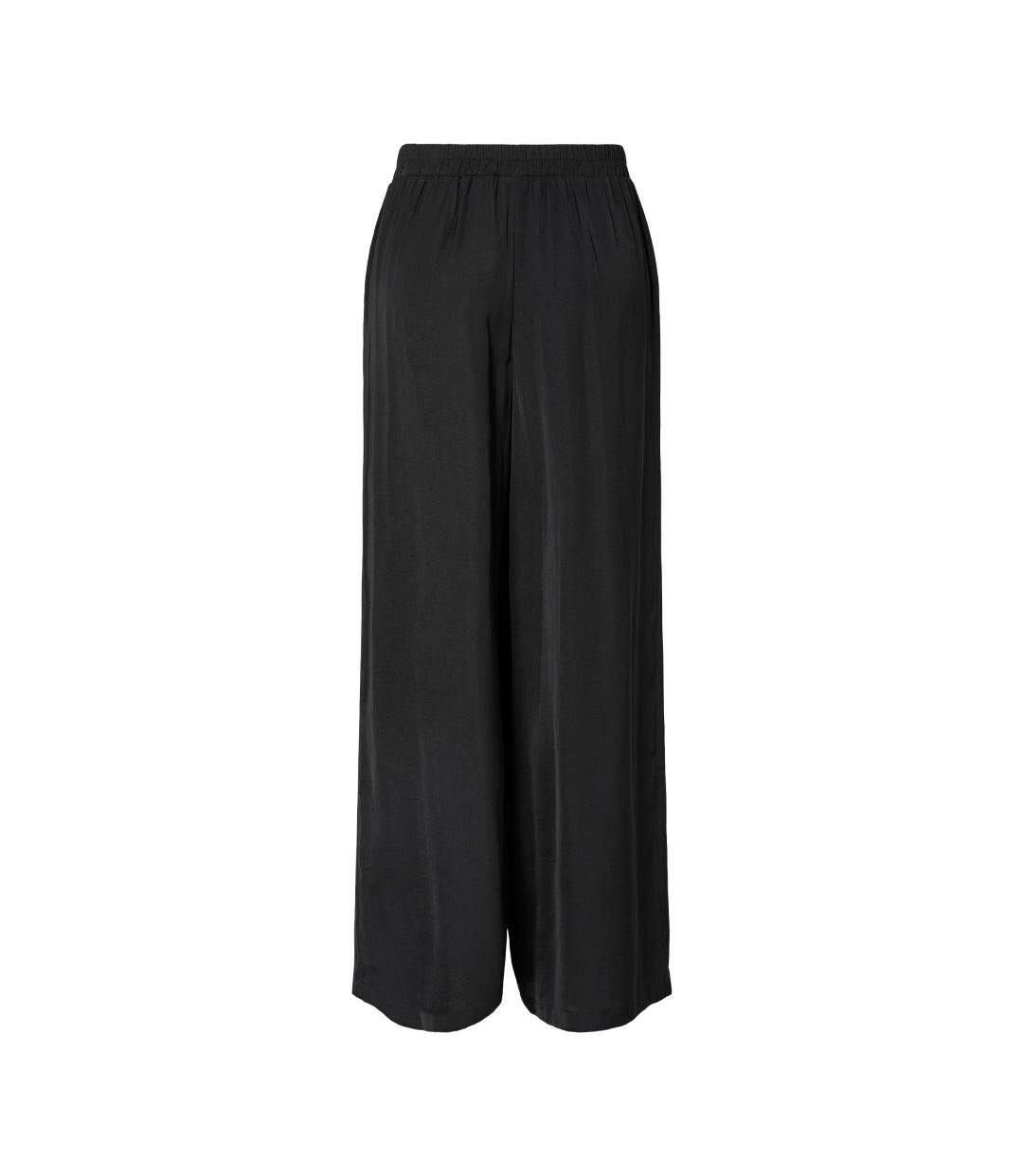 Pantalon fluide noir femme pieces milda-2