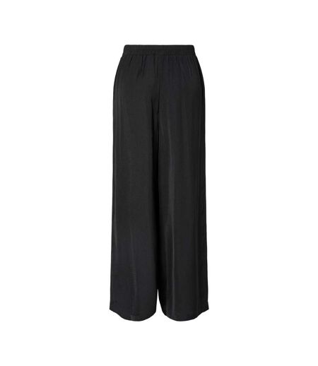 Pantalon fluide noir femme pieces milda