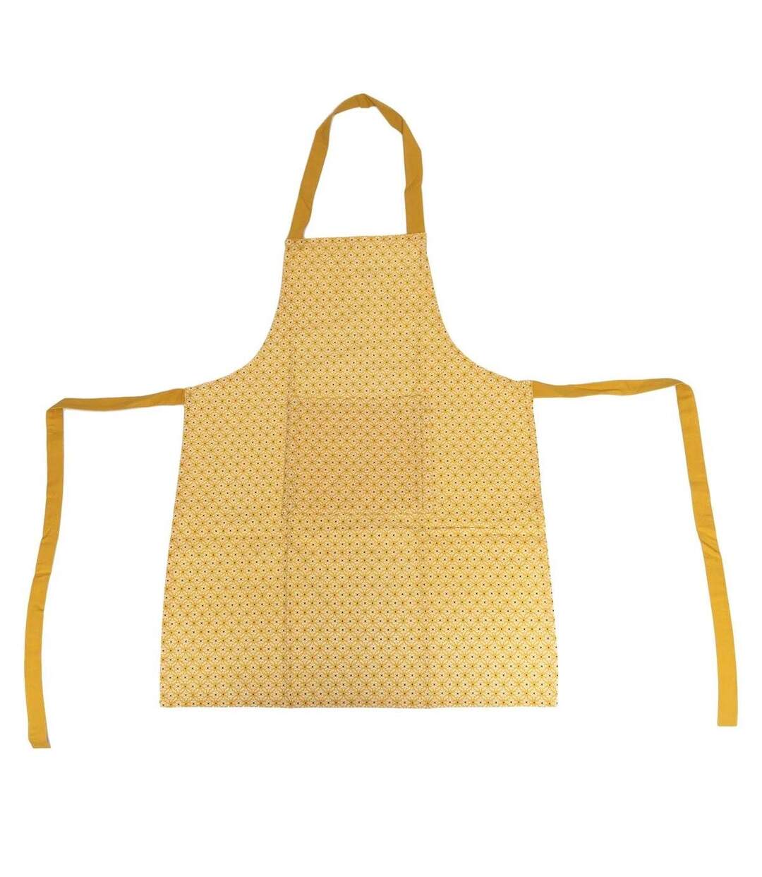 Tablier de Cuisine Imprimé Paty 80cm Jaune Ocre-1