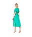 Robe mi-longue femme vert Principles