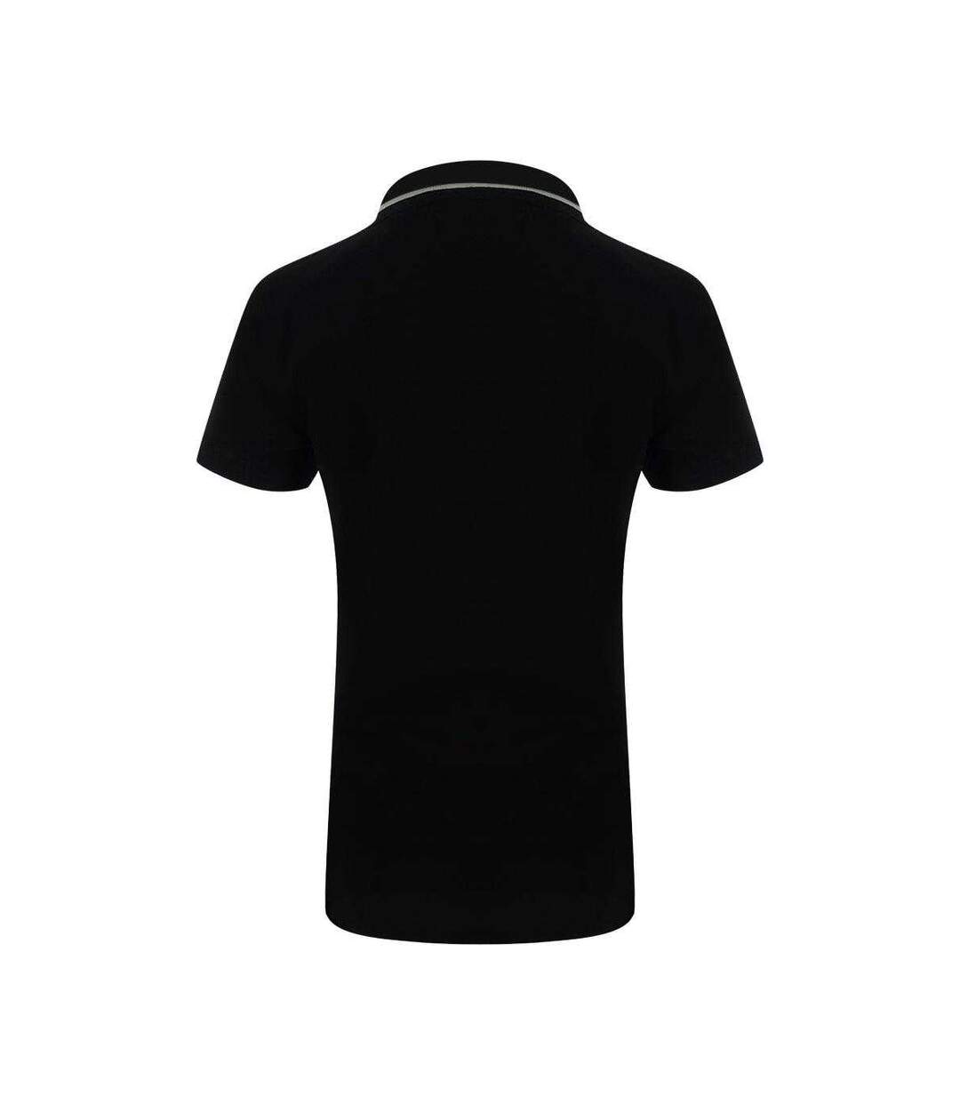 Womens/ladies Embroidered Logo Polo Shirt Black Love Moschino-2