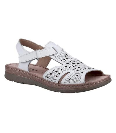 Fleet & Foster Womens/Ladies Ruth Leather Sandals (White) - UTFS9824
