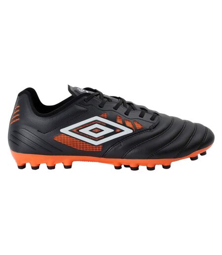 Mens tocco iv pro ag goat leather football boots black/white/dragon fire Umbro