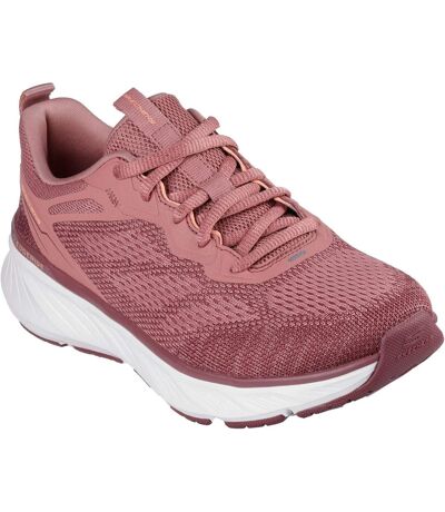Womens/ladies Edgeride Power Flow Trainers Dark Mauve Skechers