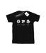 Disney Womens/Ladies Mickey Mouse Live Love Laugh Cotton Boyfriend T-Shirt (Noir) - UTBI37840-1