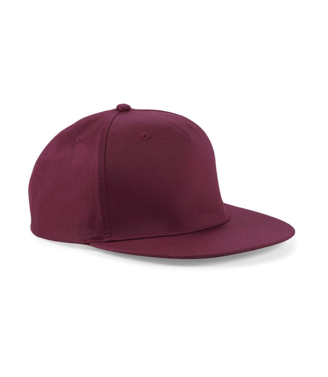 Casquette 5 panneaux style rappeur adulte - B610 - rouge bordeaux-1