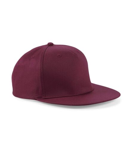 Casquette 5 panneaux style rappeur adulte - B610 - rouge bordeaux