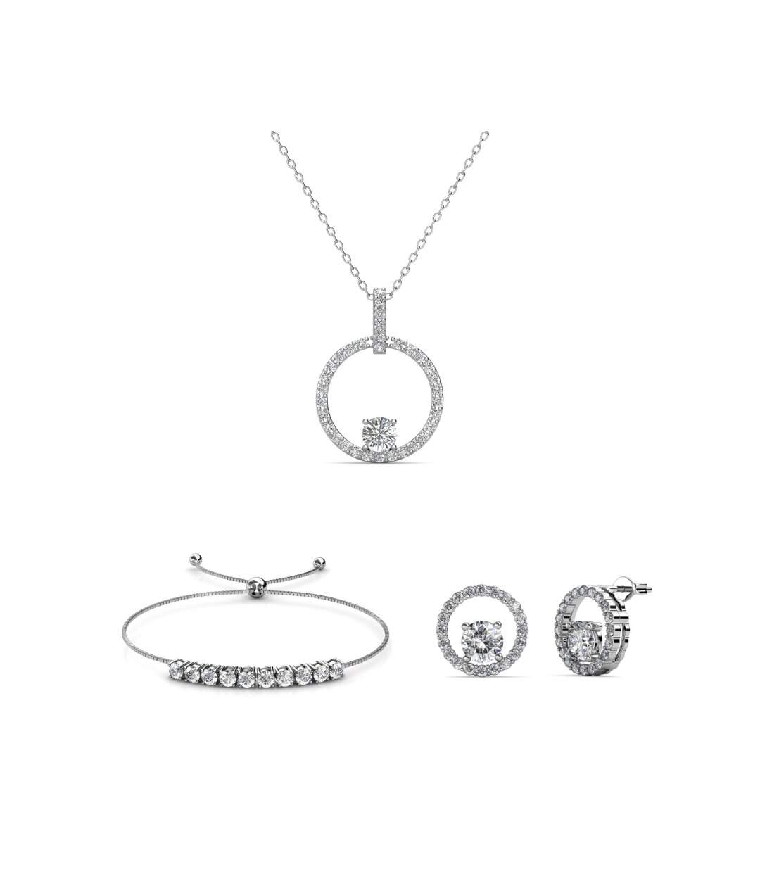 Parures Mia Amory, Cristal d'Autriche, Zircon Blanc-1