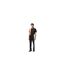 Mens Colour Block Tracksuit Bottoms Black White Lacoste-1