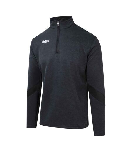 McKeever Mens Core 22 Quarter Zip Sweatshirt (Black) - UTRD3223