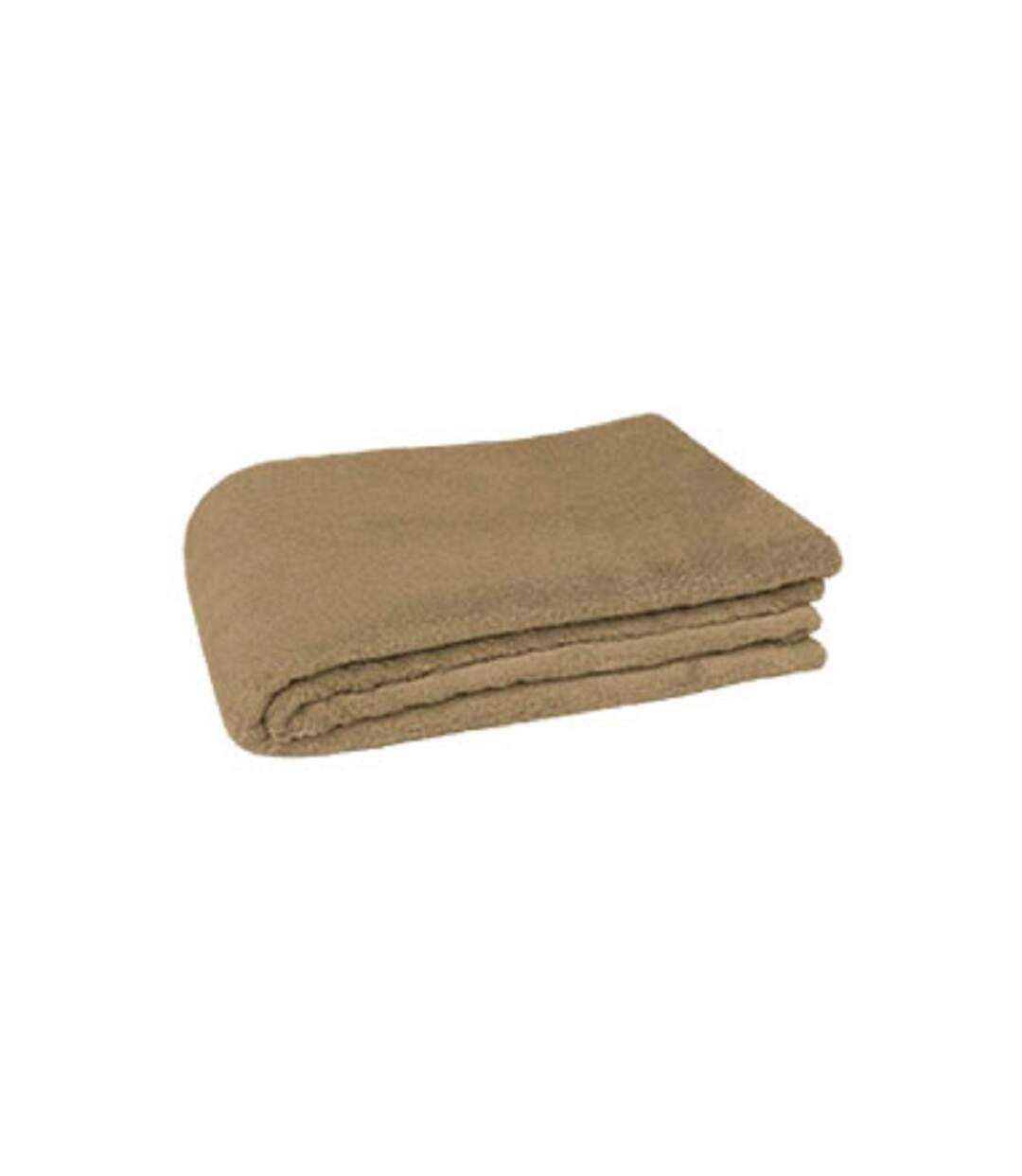 Plaid couverture lit bébé - REF CRIB - marron camel-2