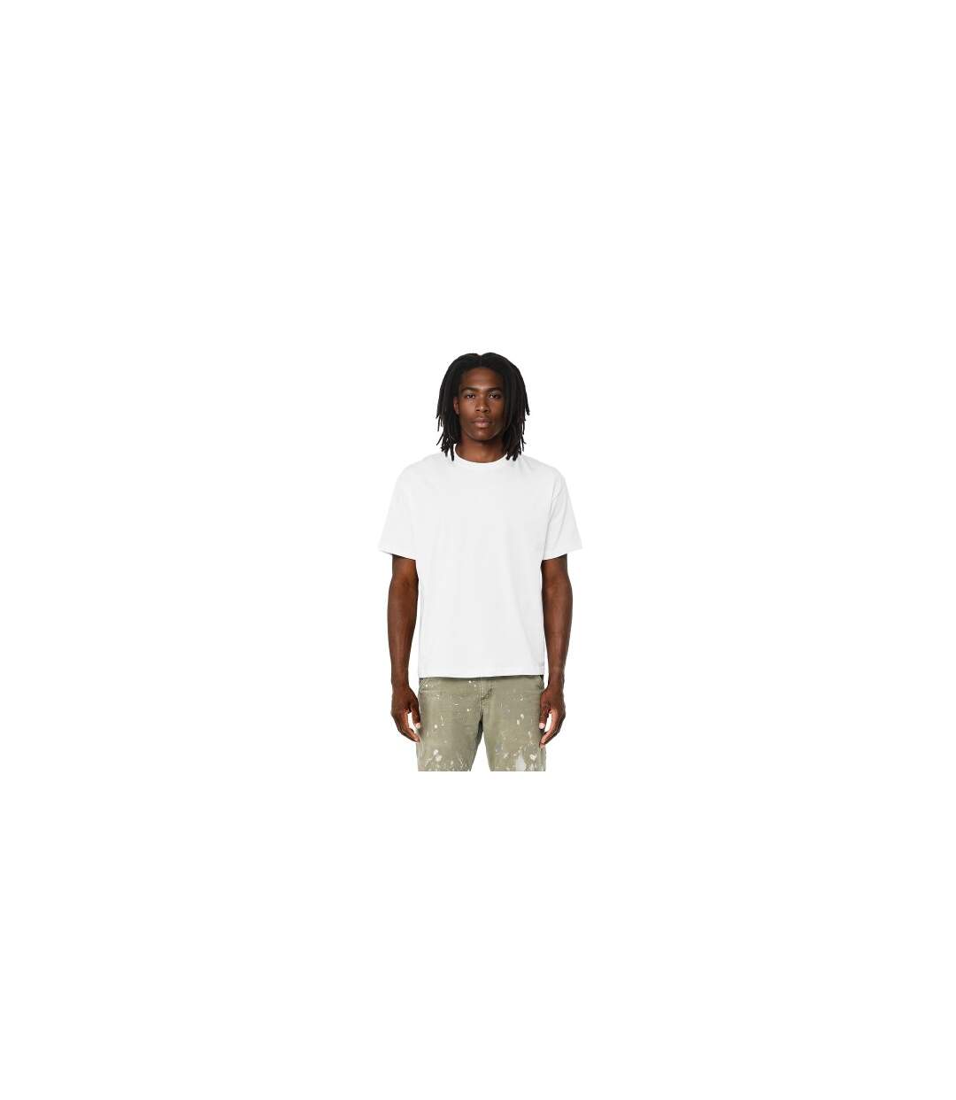 Unisex Adult Heavyweight Boxy T-shirt White Bella + Canvas-1
