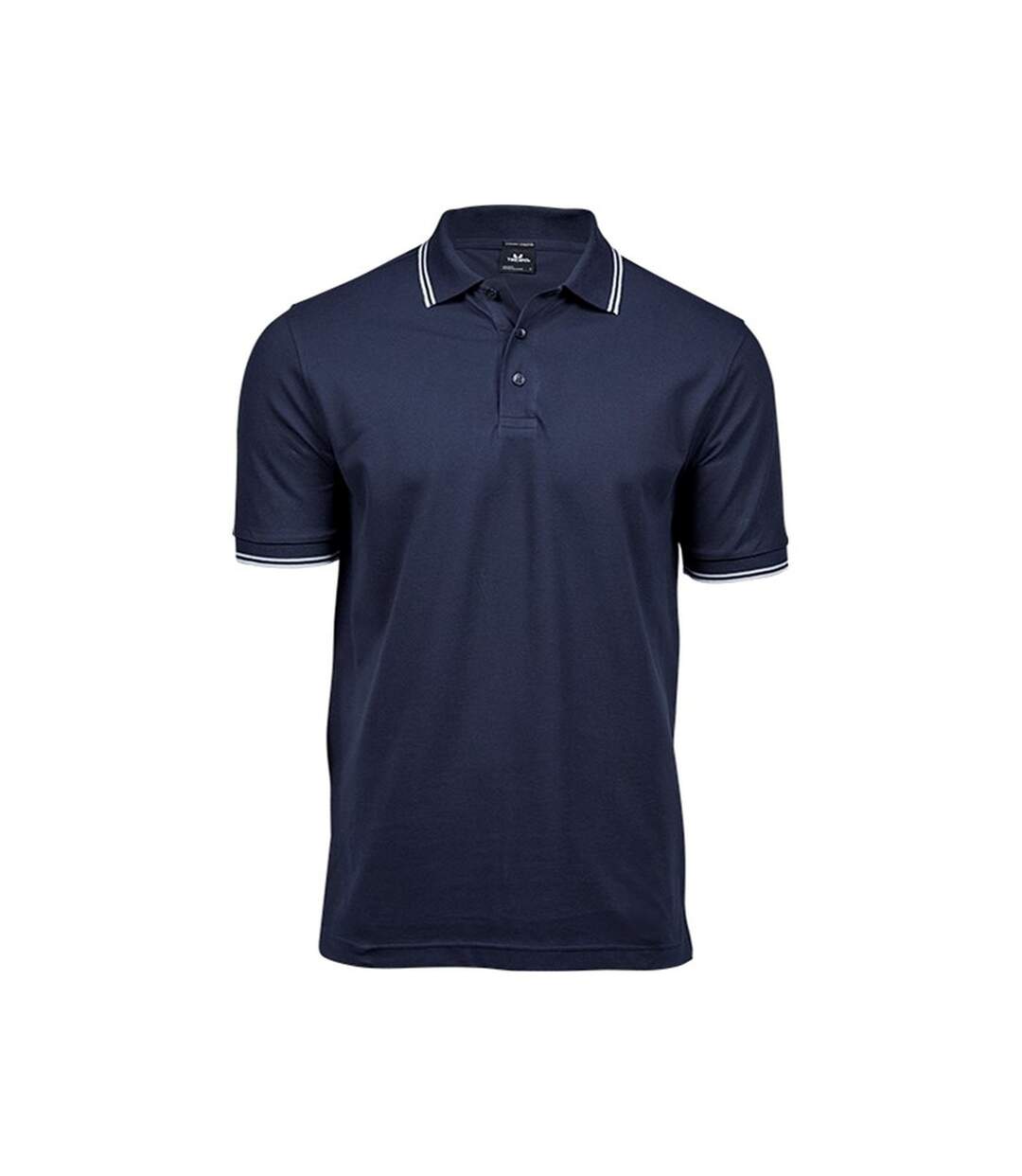 Tee Jays Mens Luxury Fashion Stripe Polo (Navy/White)