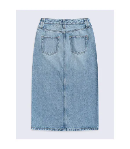 Jupe Midi En Denim Pour Femmes/femmes Bleu Animal