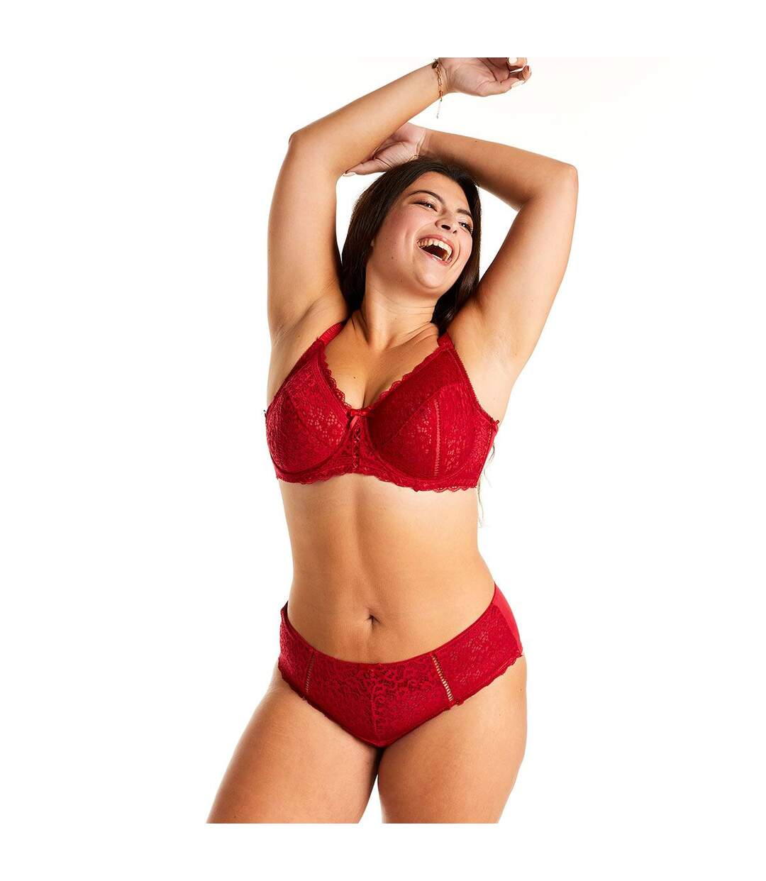 Soutien-gorge grand maintien rouge Elena