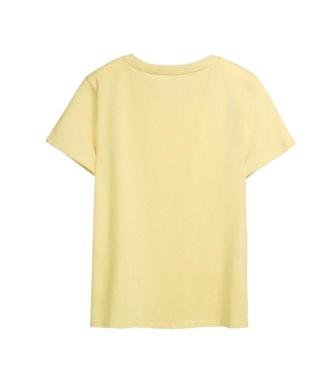 T-Shirt jaune femme teddy smith monty-2