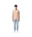 Unisex adult brett recycled cotton t-shirt peach nectar Iqoniq-3