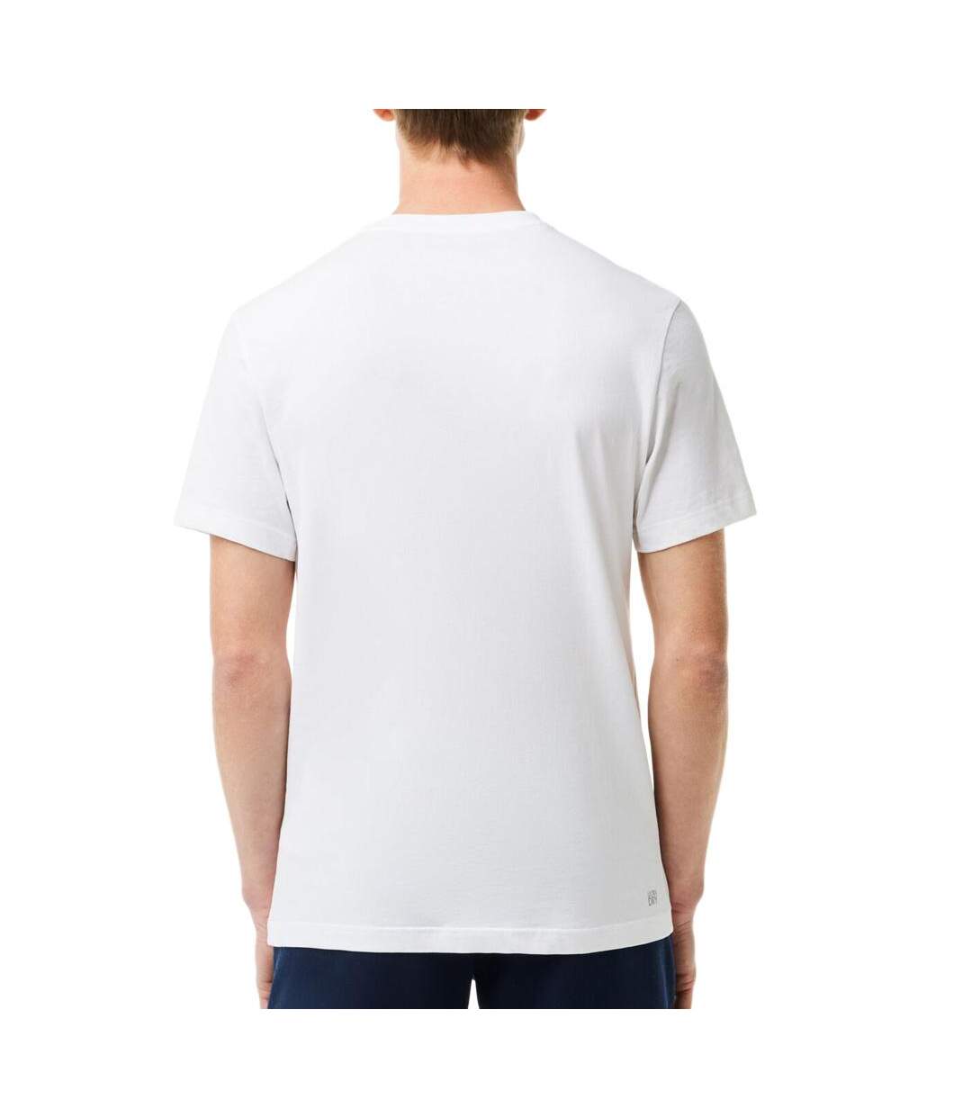 T-shirt blanc homme lacoste th7505-2