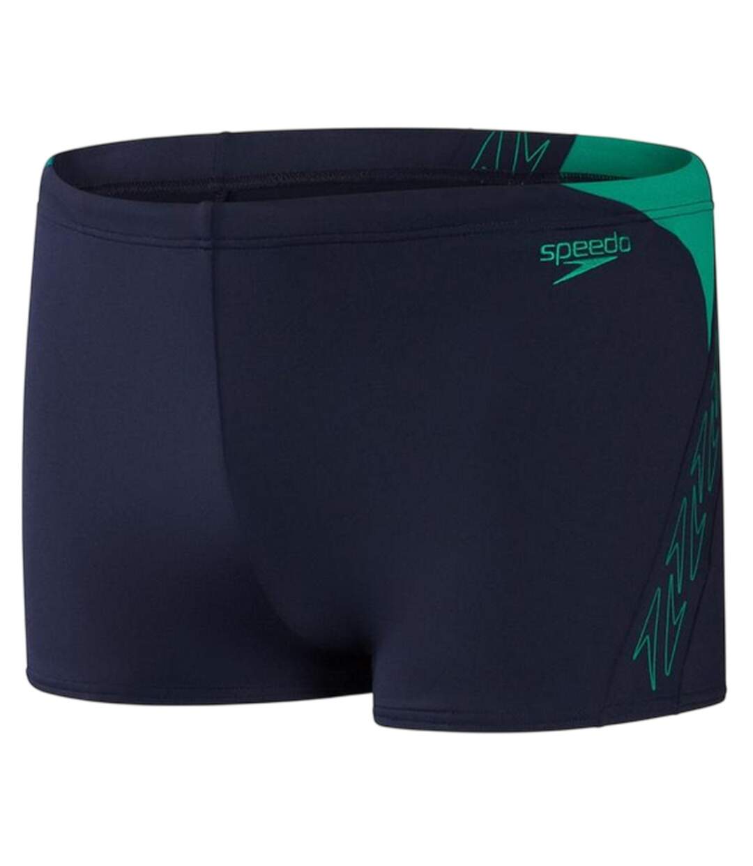 Mens Hyper Boom Swimming Trunks Navy Green Speedo-2