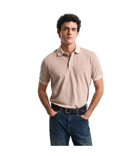 Polo Motif/style Logo Homme Beige Gant