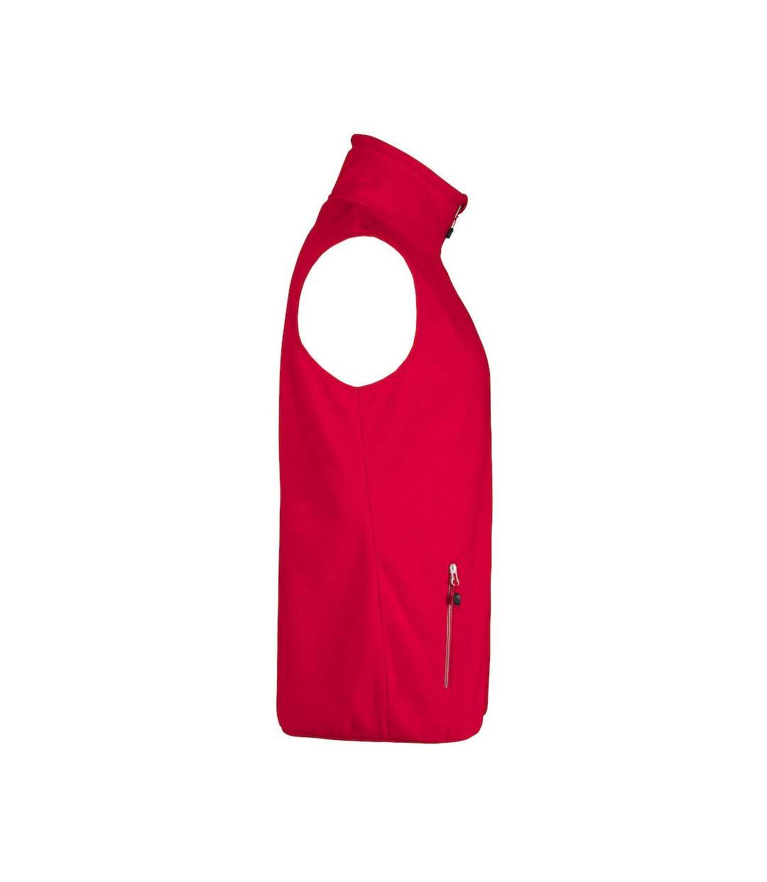 Printer RED Mens Sideflip Sleeveless Fleece Top (Red)
