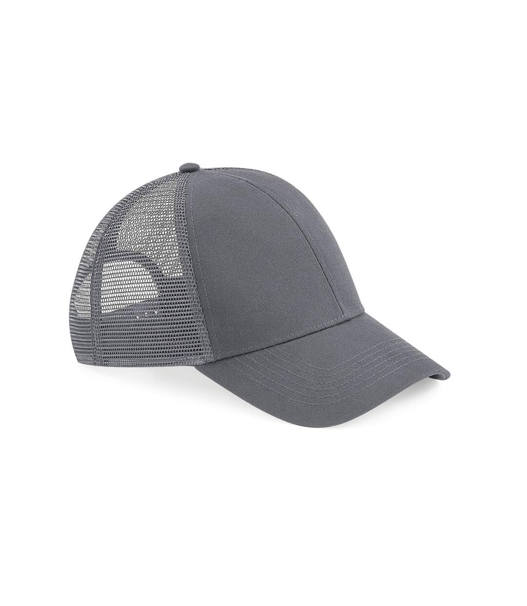 Casquette trucker adulte gris foncé Beechfield-1