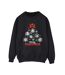Disney Sweatshirt Womens/Ladies Mickey Mouse And Friends Christmas Tree (Noir) - UTBI29363-1