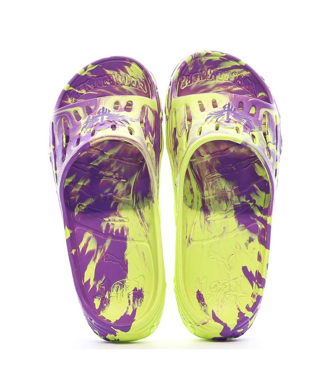 Claquettes Violettes/Vertes Puma Slide - 39-3