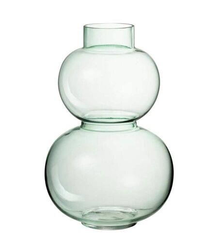 Vase Design en Verre Boule 28cm Vert