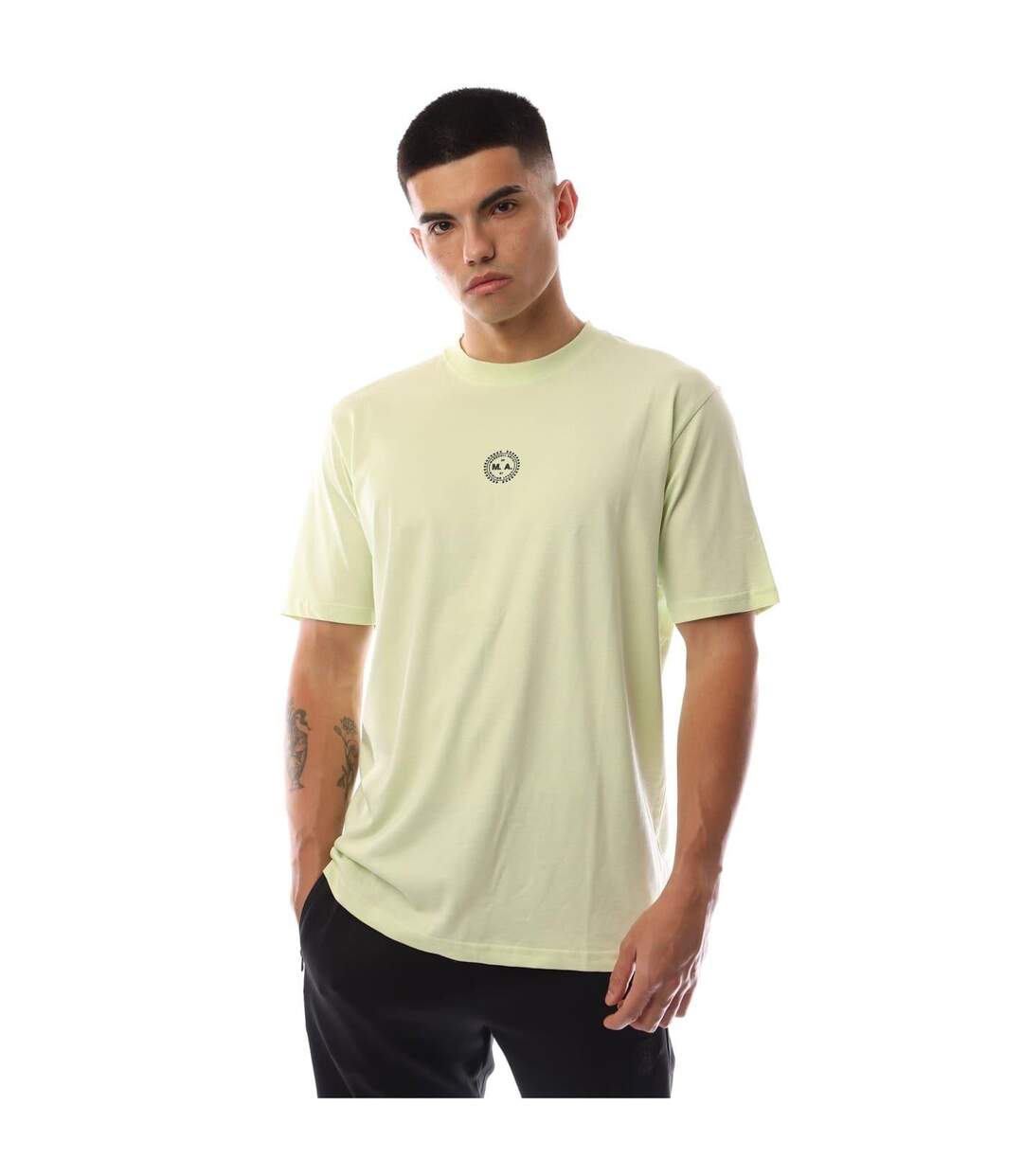 T-shirt Motif/style Logo Homme Vert Clair Marshall Artist-2