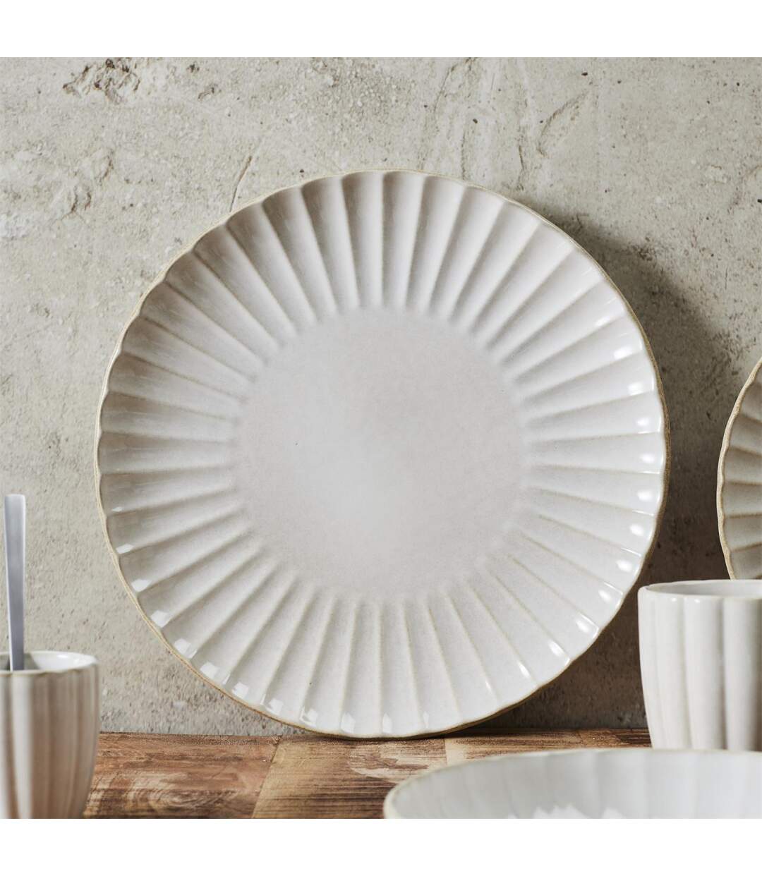 Assiette de Présentation Vlora 32cm Beige-3
