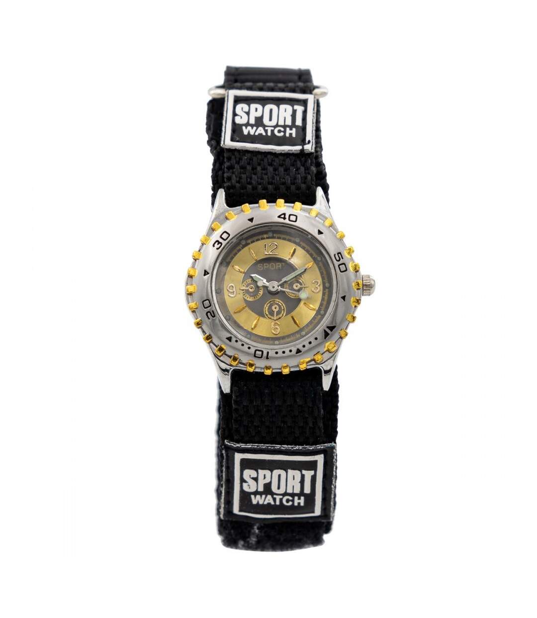 Montre Enfant en Tissu Noir CHTIME