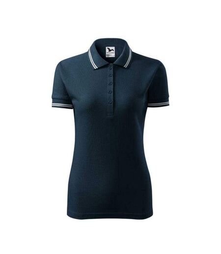 Womens/ladies Adler Urban Polo Shirt Navy Blue Malfini