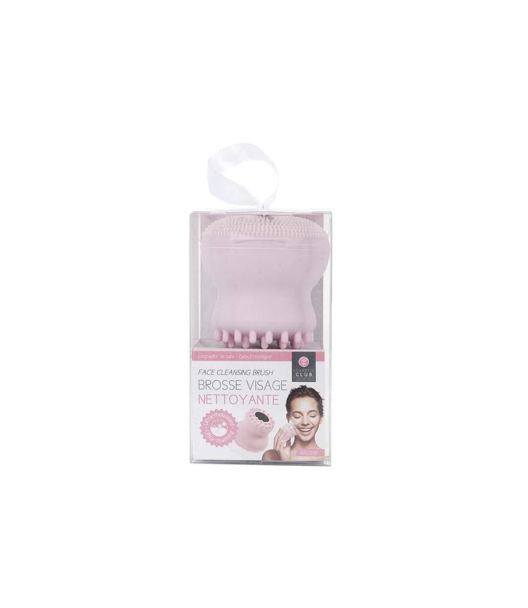 Brosse en Silicone Visage Nettoyante 5cm Rose-3