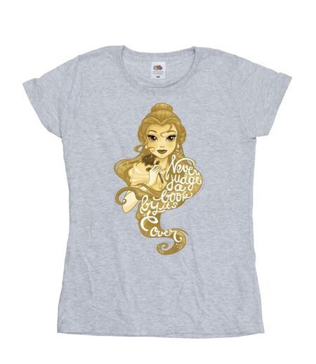 Disney - T-shirt BEAUTY AND THE BEAST NEVER JUDGE - Femme (Gris chiné) - UTBI12032