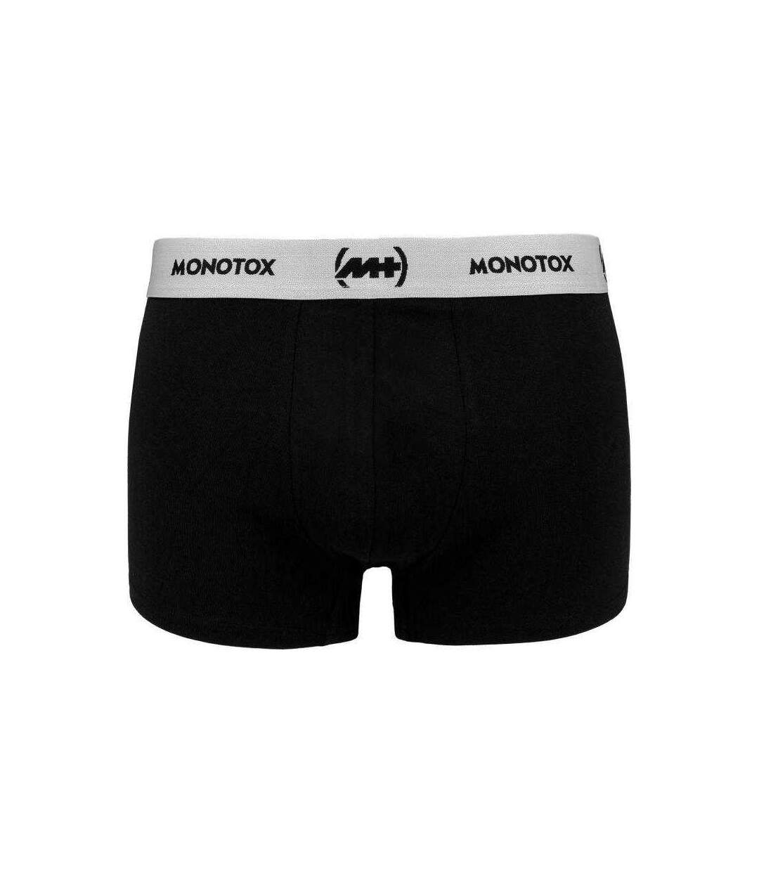Boxers Motif/style Logo Basics Homme Noir Monotox-3